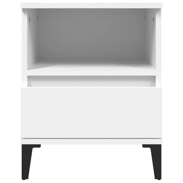 vidaXL Nattbord 2 stk hvit 40x35x50