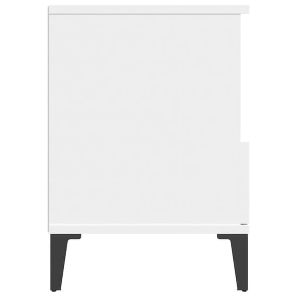 vidaXL Nattbord 2 stk hvit 40x35x50