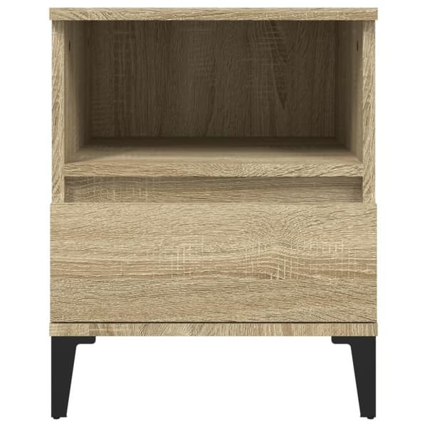 vidaXL Sängbord sonoma-ek 40x35x50 cm