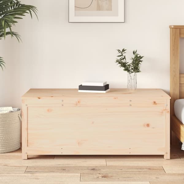 vidaXL opbevaringskasse 110x50x45,5 cm massivt fyrretræ