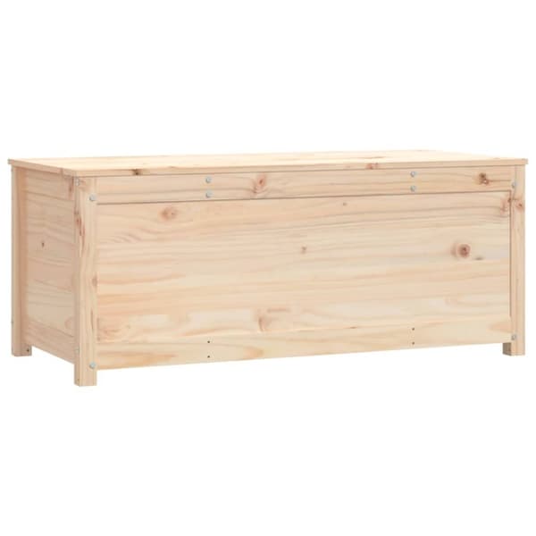 vidaXL opbevaringskasse 110x50x45,5 cm massivt fyrretræ