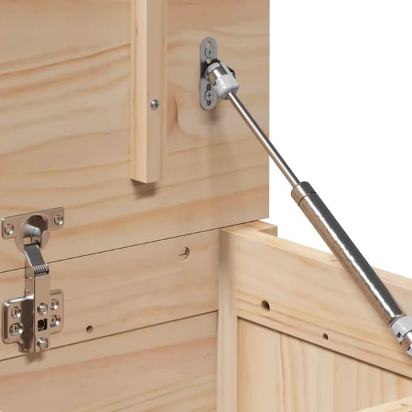 vidaXL opbevaringskasse 110x50x45,5 cm massivt fyrretræ