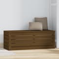Pikkukuva 4 / 11: vidaXL Säilytyslaatikko hunajanruskea 89x36,5x33 cm täysi mänty