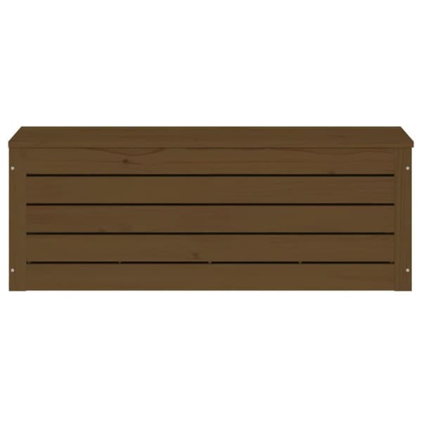 vidaXL Säilytyslaatikko hunajanruskea 89x36,5x33 cm täysi mänty