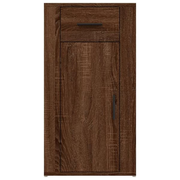 vidaXL skrivebordsskab 40x49x75 cm konstrueret træ brunt egetræ