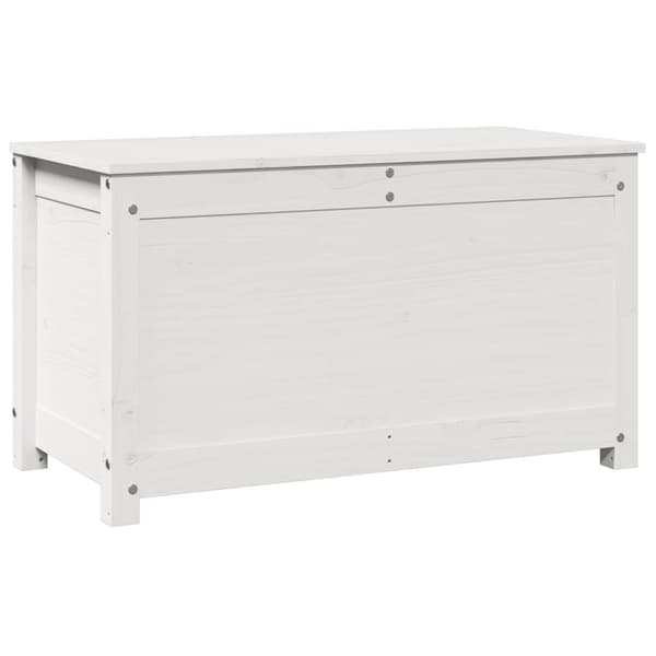 vidaXL opbevaringskasse 80x40x45,5 cm massivt fyrretræ hvid