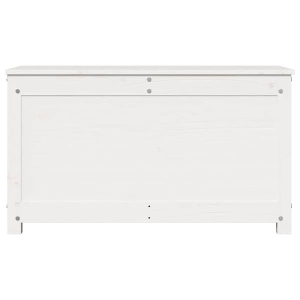 vidaXL opbevaringskasse 80x40x45,5 cm massivt fyrretræ hvid