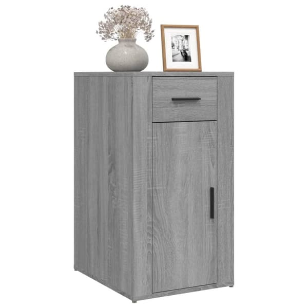 vidaXL Pöytäkaappi harmaa Sonoma 40x49x75 cm tekninen puu