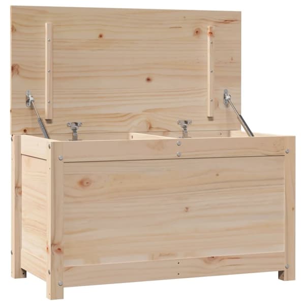 vidaXL opbevaringskasse 80x40x45,5 cm massivt fyrretræ