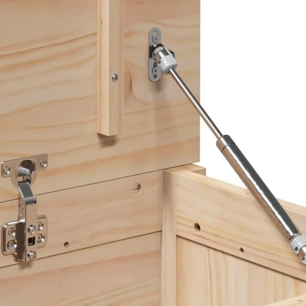 vidaXL opbevaringskasse 80x40x45,5 cm massivt fyrretræ
