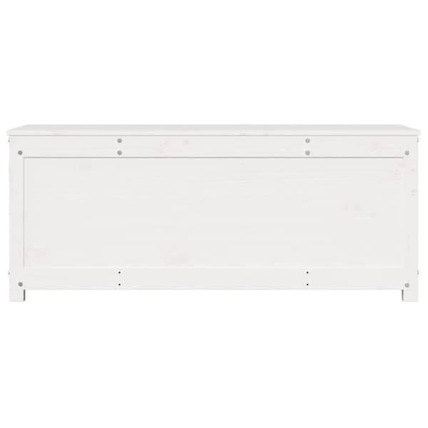 vidaXL Putekasse hvit 110x50x45,5 cm heltre furu