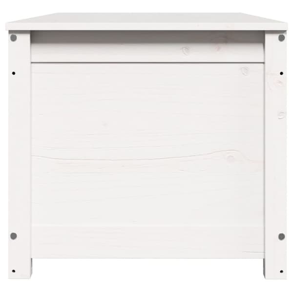 vidaXL Putekasse hvit 110x50x45,5 cm heltre furu