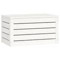 Miniatyrbilde 6 av 11: vidaXL Putekasse hvit 59,5x36,5x33 cm heltre furu