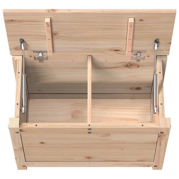 vidaXL Förvaringslåda 60x32x45,5 cm massiv furu
