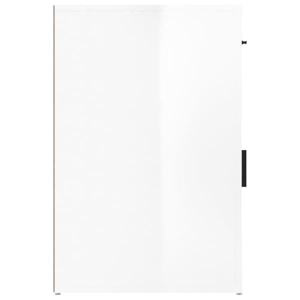 vidaXL Skrivbordskåp högglans vit 40x49x75 cm konstruerat trä