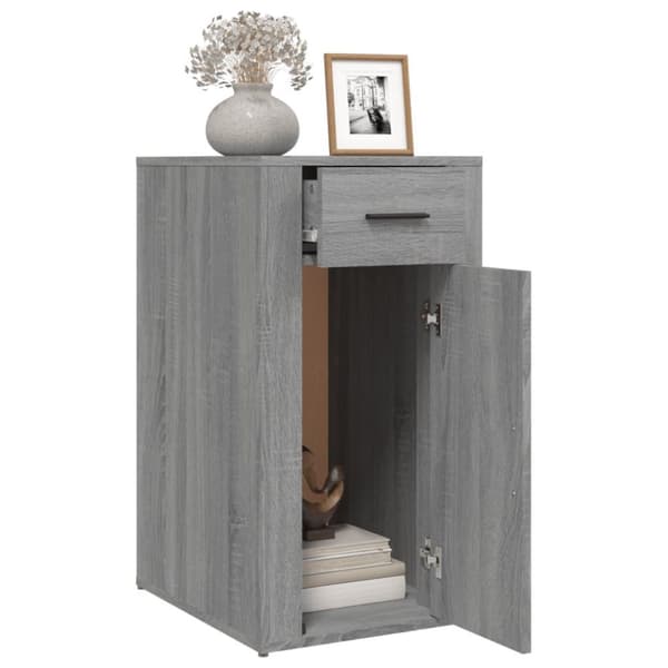 vidaXL Skrivebord grå sonoma 40x49x75 cm konstruert tre