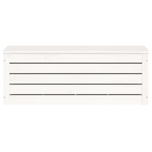vidaXL Putekasse hvit 89x36,5x33 cm heltre furu