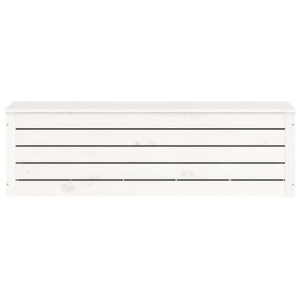 vidaXL Putekasse hvit 109x36,5x33 cm heltre furu
