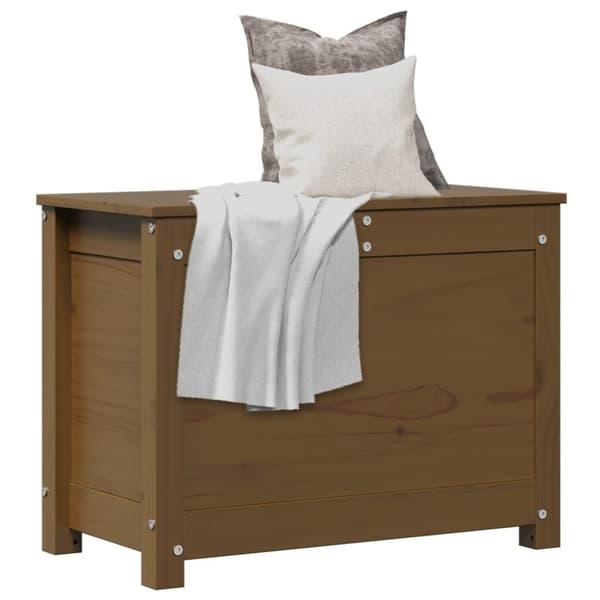 vidaXL Förvaringslåda honungsbrun 60x32x45,5 cm massiv furu