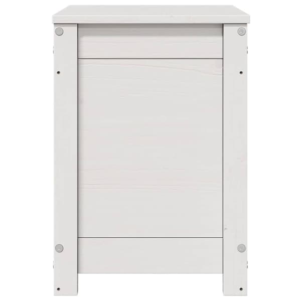 vidaXL Putekasse hvit 60x32x45,5 cm heltre furu