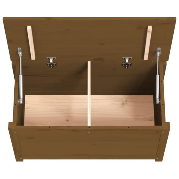 vidaXL Förvaringslåda honungsbrun 80x40x45,5 cm massiv furu