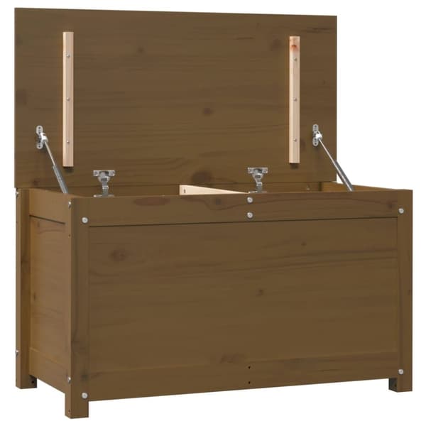 vidaXL Förvaringslåda honungsbrun 80x40x45,5 cm massiv furu