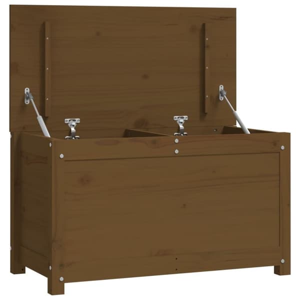 vidaXL Förvaringslåda honungsbrun 80x40x45,5 cm massiv furu