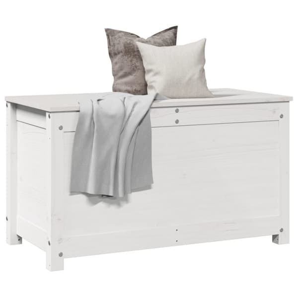 vidaXL Putekasse hvit 80x40x45,5 cm heltre furu