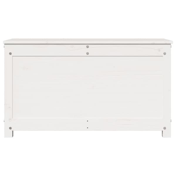 vidaXL Putekasse hvit 80x40x45,5 cm heltre furu