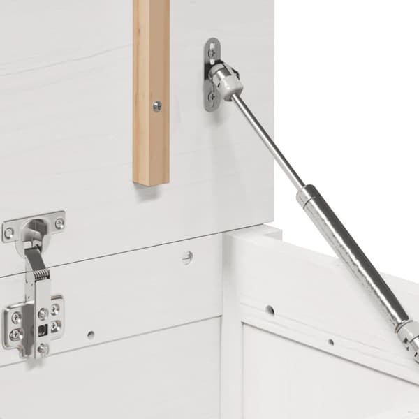 vidaXL Putekasse hvit 80x40x45,5 cm heltre furu