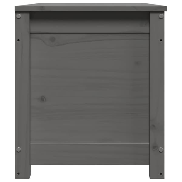 vidaXL Förvaringslåda grå 80x40x45,5 cm massiv furu