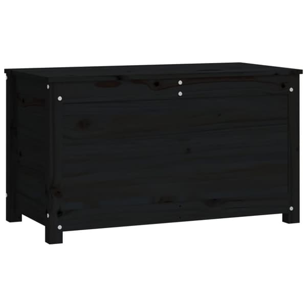 vidaXL Förvaringslåda svart 80x40x45,5 cm massiv furu