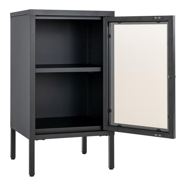 Dalby vitrineskap 1 glassdør svart.