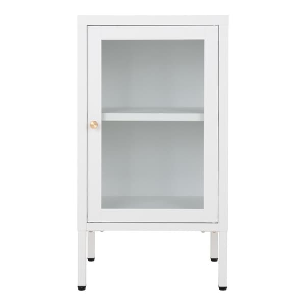 Dalby vitrineskap 1 glassdør hvit.