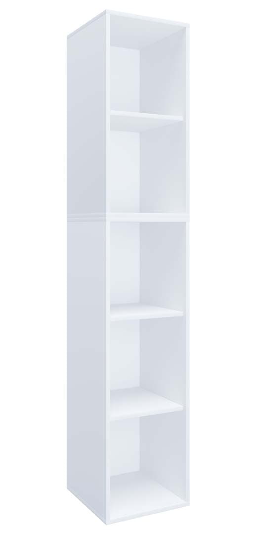 LonaIXXL kontorreol 5 hyller hvit.