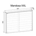 Miniatyrbilde 2 av 5: MandosaXXL glassmontre vegghengt 2 glassdører hvit.
