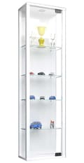 Miniatyrbilde 1 av 2: StanoMini glassmontre vegghengt 1 glassdør hvit.