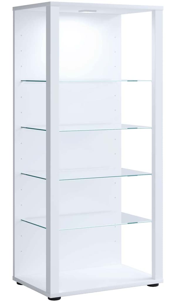 Glasol3 vitrineskap hvit.