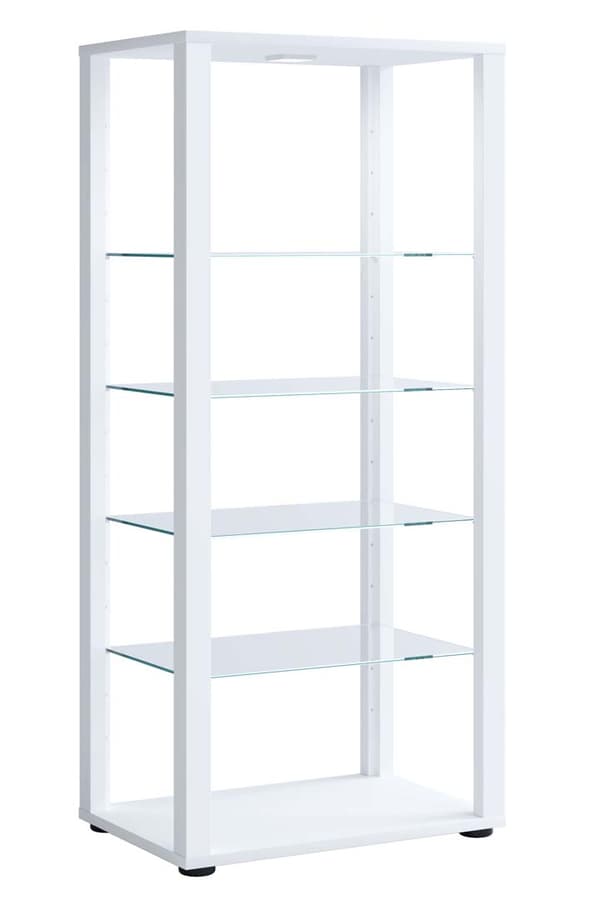 Glasol4 vitrineskap hvit.