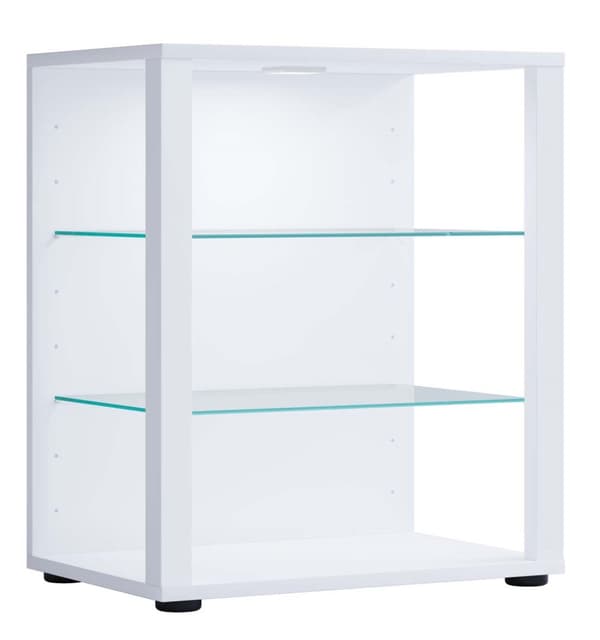 GlasolS vitrineskap 3 hyller hvit.