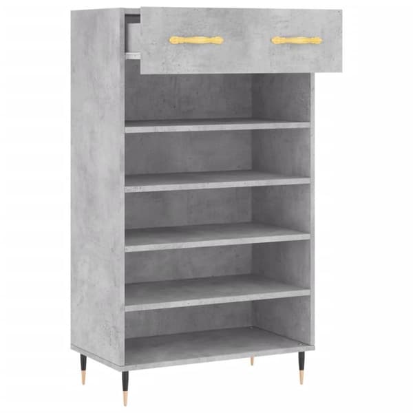 vidaXL skoreol 60x35x105 cm konstrueret træ betongrå