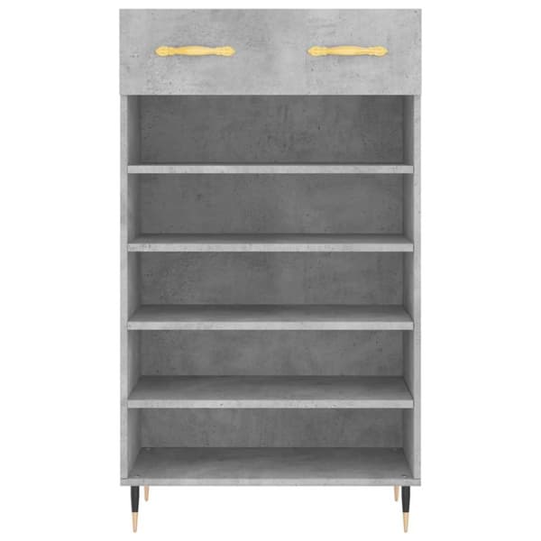 vidaXL skoreol 60x35x105 cm konstrueret træ betongrå