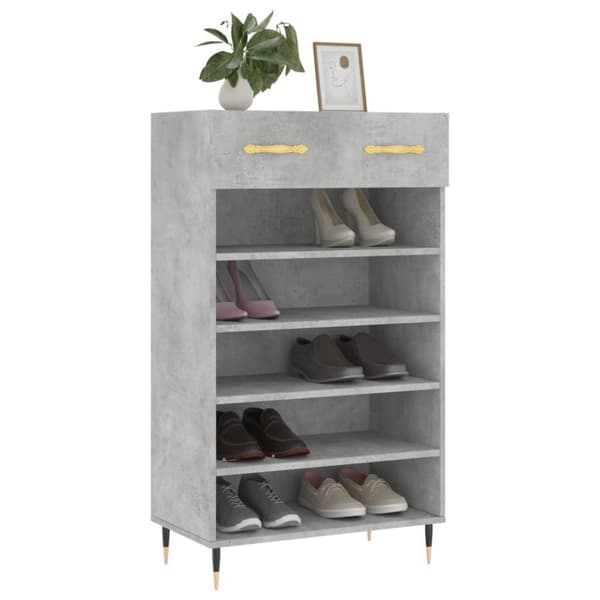 vidaXL skoreol 60x35x105 cm konstrueret træ betongrå