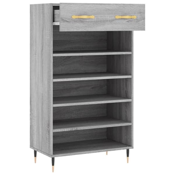 vidaXL skoreol 60x35x105 cm konstrueret træ grå sonoma-eg