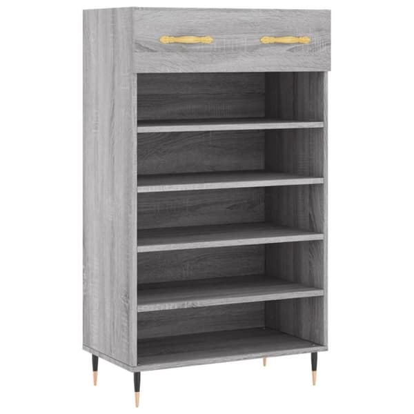 vidaXL skoreol 60x35x105 cm konstrueret træ grå sonoma-eg