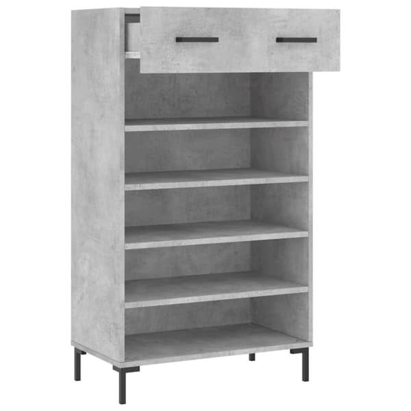 vidaXL skoreol 60x35x105 cm konstrueret træ betongrå