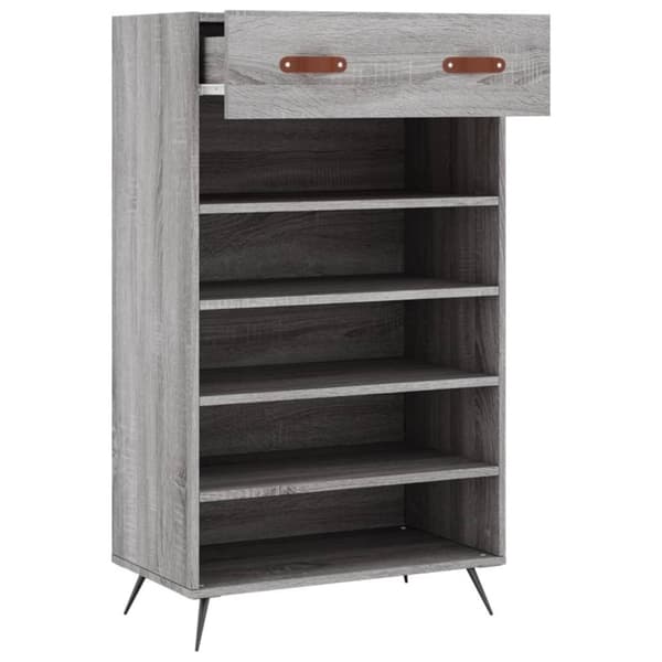 vidaXL skoreol 60x35x105 cm konstrueret træ grå sonoma-eg