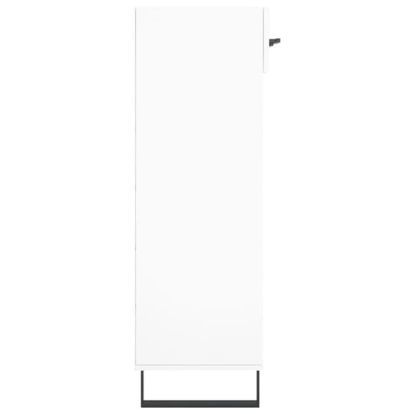vidaXL Kenkäkaappi valkoinen 60x35x105 cm tekninen puu
