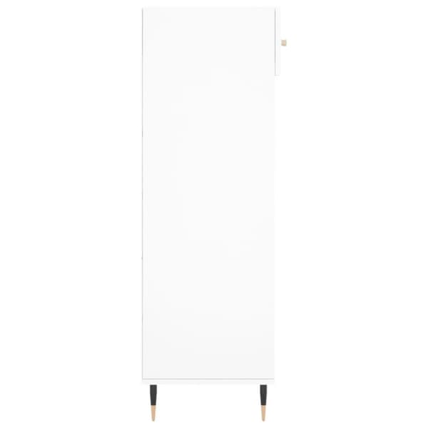 vidaXL Skohylle hvit 60x35x105 cm konstruert tre