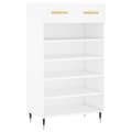 Miniatyrbilde 1 av 11: vidaXL Skohylle hvit 60x35x105 cm konstruert tre